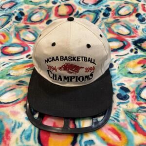 Vintage 1994 RARE University Of Arkansas National Champions‎ SnapBack Hat OSFA
